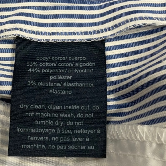 TOMMY HILFIGER white ankle pants with and white stripes size 10 - Picture 14 of 14